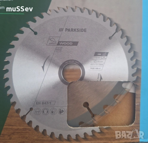 диск за циркуляр на Парксайд 210mm. 54 зъба 48 и 24 зъба, снимка 9 - Куфари с инструменти - 45314420