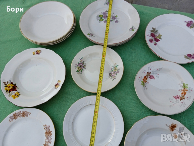 Порцелан чинии 15 броя, снимка 11 - Чинии - 36120055
