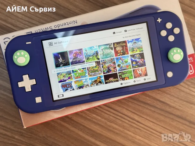 Nintendo Switch Lite с поставен чип и 256GB, снимка 7 - Nintendo конзоли - 55829747