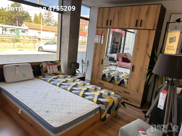 3 спални с нощни шкафчета и гардероби , снимка 3 - Спални и легла - 53711376