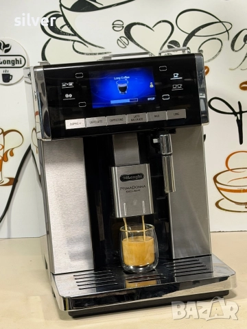 Кафемашина кафе автомат delonghı Primadona exclusive с гаранция, снимка 3 - Кафемашини - 52140992