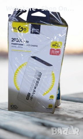 Преносима батерия KLGO KP-34, 20000mAh, снимка 2 - Външни батерии - 53600499