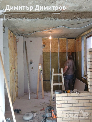 Монтаж на гипсокартон,шпакловка,боядисване., снимка 5 - Ремонти на апартаменти - 52931702