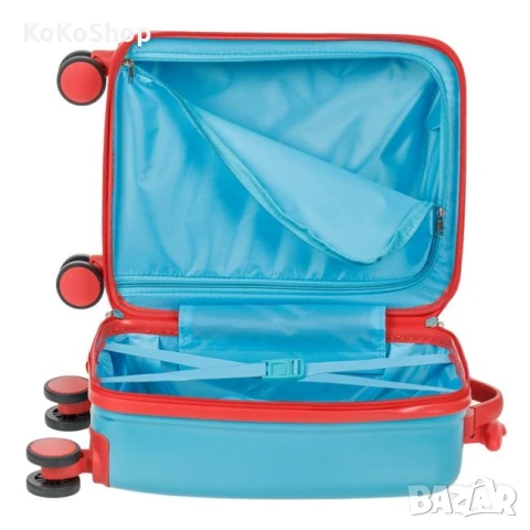 Детски куфар с динозавър-32x21x47 см./детски куфар на колелца, снимка 4 - Куфари - 50771538