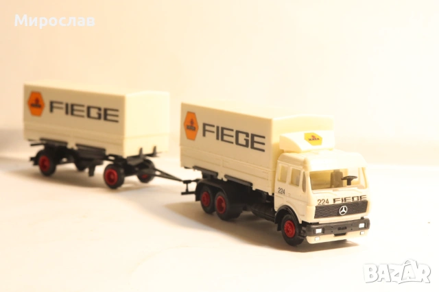 HERPA H0 1/87 MERCEDES BENZ TIR КОЛИЧКА КАМИОН МОДЕЛ, снимка 6 - Колекции - 53757533
