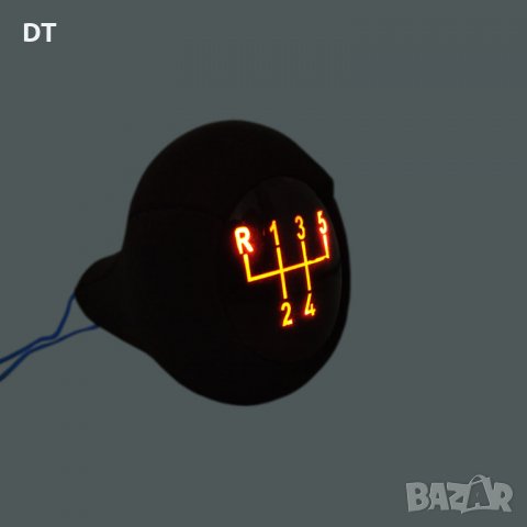 Светеща ЛЕД Кожена топка за скоростен лост БМВ BMW E30 E36 E46 E39 E38 E32 E34 5 скорости, снимка 3 - Аксесоари и консумативи - 34775636