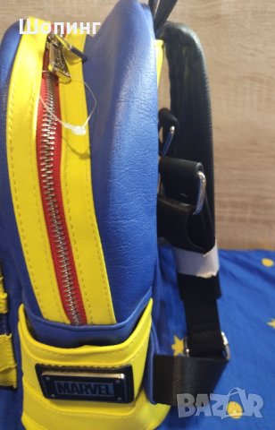 Оригинална кожена раница Marvel, снимка 6 - Раници - 42017608
