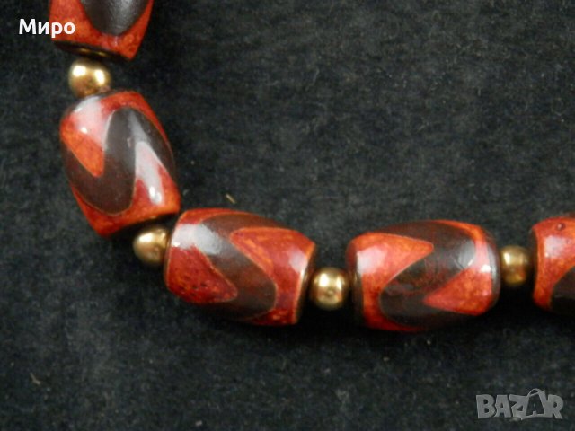 ТИБЕТ НЕПАЛ ХИМАЛАИ ДЗИ МЪНИСТА ''ТИГРОВИ ЗЪБИ" ГРИВНА, снимка 5 - Гривни - 41228254