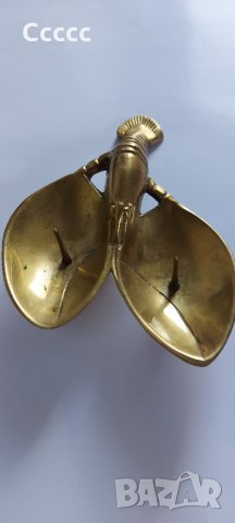 Свещник  от месинг , снимка 3 - Антикварни и старинни предмети - 34026449