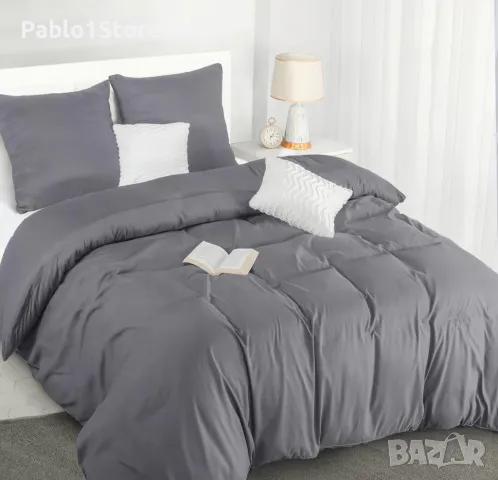 Набор спално бельо Utopia Bedding 155x220 - Платно за юрган от микрофибър 155x220 см 2 калъфки 80x80, снимка 1 - Спално бельо - 48570706