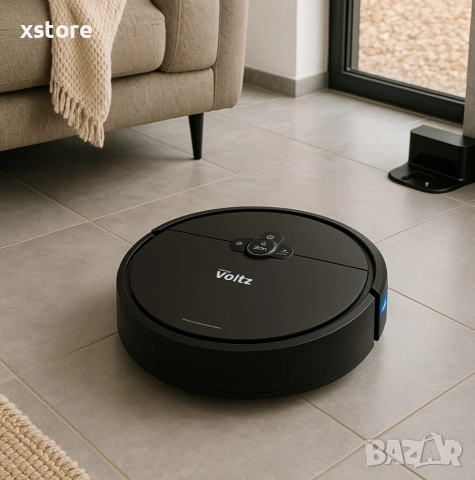Прахосмукачка робот с моп Voltz, 3 в 1, 2000PA, 4400mAh, до 200 кв. м., Wi-Fi, снимка 5 - Прахосмукачки - 52796032