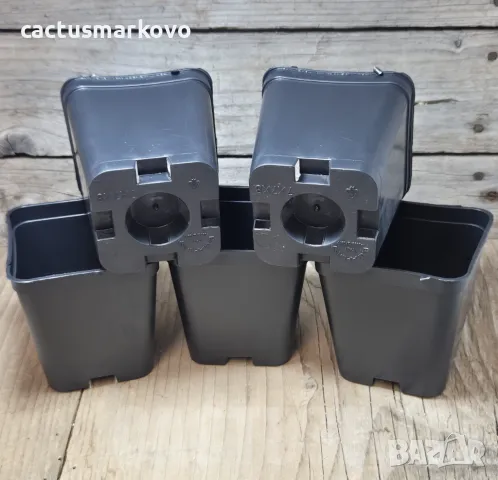 Комплект от 5 пластмасови саксии, снимка 2 - Стайни растения - 48195716
