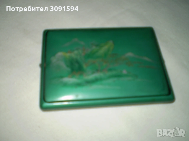  зелена кутия за цигари от Фуджоу, Китай,  от август 1957 г, снимка 6 - Колекции - 53515681