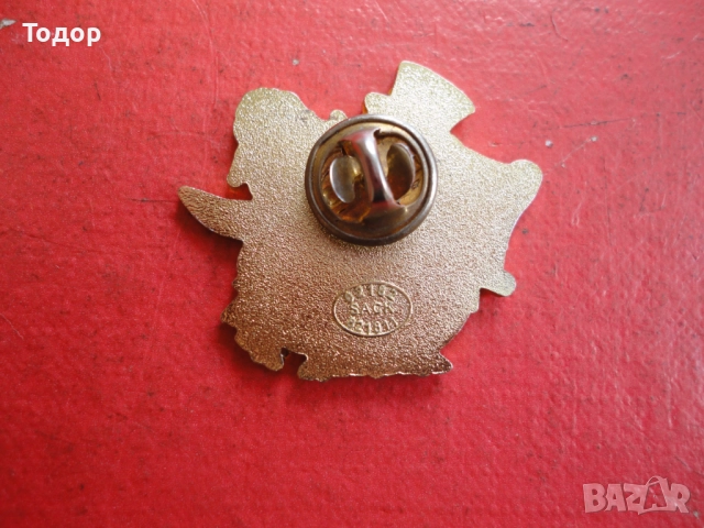 Голям бронзов знак значка с емайл  Pinguine 2, снимка 4 - Колекции - 52661572