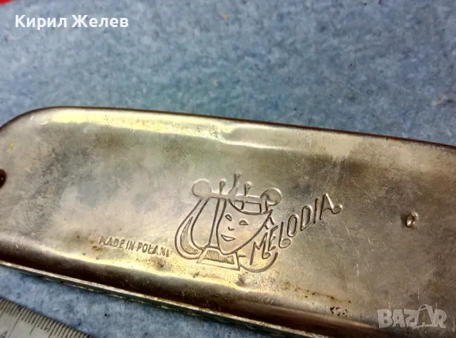 CAMPING MADE in POLAND MELODIA Стара КОЛЕКЦИОНЕРСКА РЯДЪК МОДЕЛ УСТНА ХАРМОНИКА 48341, снимка 6 - Антикварни и старинни предмети - 47607893