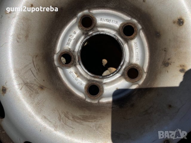 15 джанти 5х100 VW Golf4 Audi A3 195/65/15 Vredestein 2019г 7+мм, снимка 6 - Гуми и джанти - 41706727