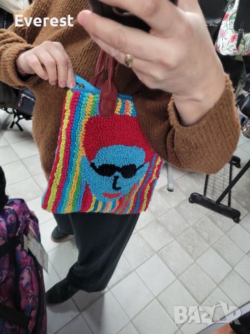 MIELIE екстравагантна чанта,плетена шарена, снимка 16 - Чанти - 40021350