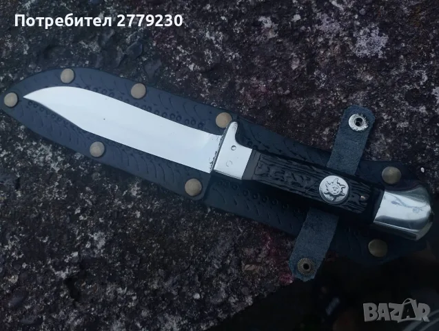 Нож Еделвайс изработка на Петко Денев , снимка 3 - Ножове - 56231961