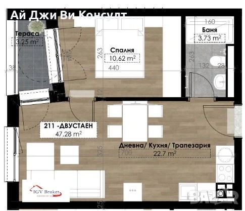 Двустае апартамент в кв Витоша, снимка 2 - Апартаменти - 53149705