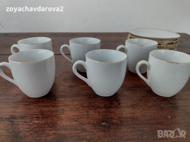 НОВ КИТАЙСКИ ПОРЦЕЛАНОВ СЕРВИЗ 12 ЧАСТИ ЧАШИ С ЧИНИЙКИ ЗА КЪСО КАФЕ, снимка 5 - Чаши - 36234284