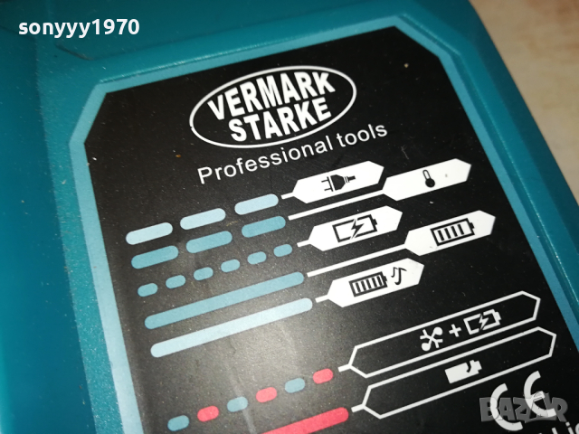 VERMARK STARKE BATTERY CHARGER-зарядно за флекс 1103241607, снимка 6 - Винтоверти - 44714332