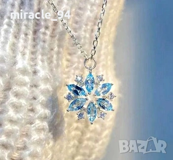 Красиви колиета със сини кристали - ИДЕАЛЕН ПОДАРЪК ЗА 08-МИ МАРТ!, снимка 7 - Колиета, медальони, синджири - 53581370