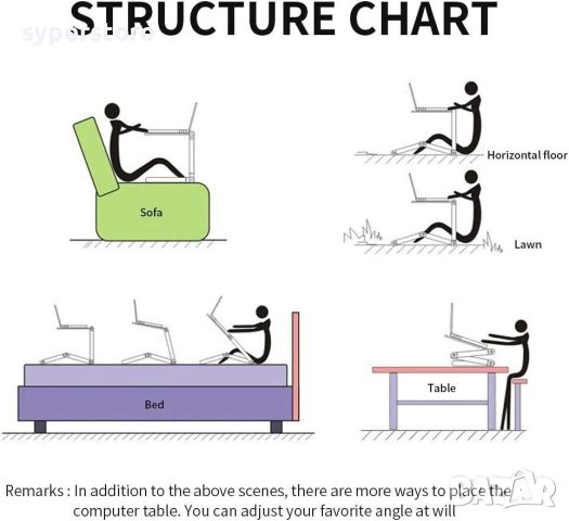 Масичка за лаптоп до 17" Поставка за лаптоп Digital One SP00649 siant8 метална, вентилатор, снимка 5 - Лаптоп аксесоари - 39584330