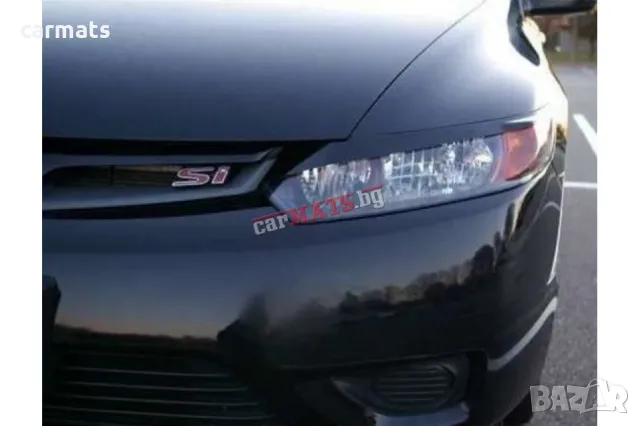Вежди за фарове за Honda Civic (2006-2012) - 2 врати - Черни