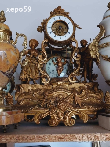 Френски каминни часовници-цени 1500 до 4500 евро, снимка 14 - Антикварни и старинни предмети - 52307844