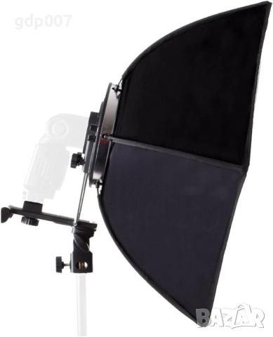 Бързоразгъваем шестоъгълен софтбокс 50 см. за репортажни светкавици, снимка 3 - Чанти, стативи, аксесоари - 51737659