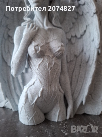 Angel of Stone – 3D релефна скулптура, снимка 6 - Декорация за дома - 53451960