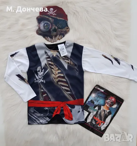 Костюм на пират 6-8 години, снимка 2 - Детски Блузи и туники - 47319753