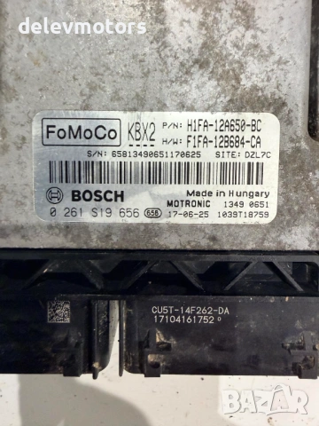 h1fa 12a650 bc / f1fa-12b684-ca / 0261S19656 ECU компютър за двигател от Ford Focus 1.0T EcoBoost, д, снимка 3 - Части - 53488011