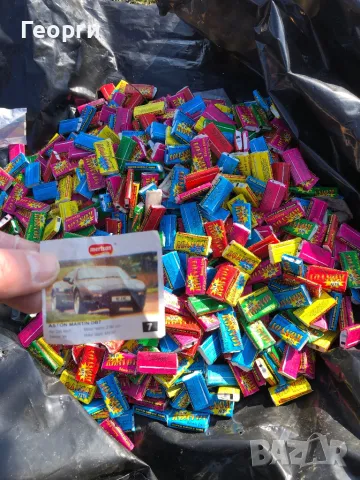 Стари ретро дъвки с картинки на автомобили, снимка 5 - Колекции - 49107724