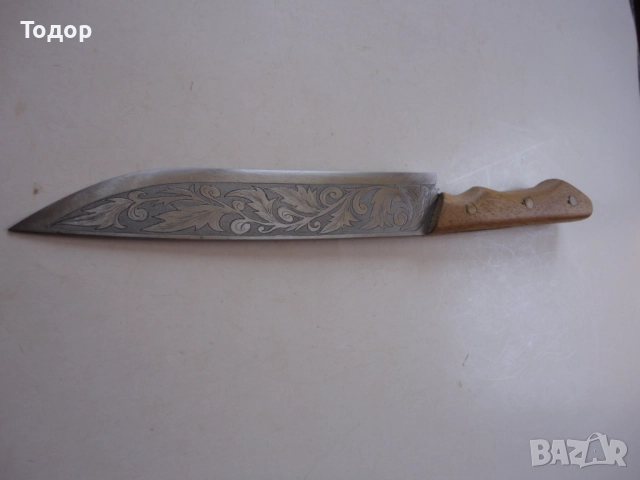 Невероятен ловен нож гравюри , снимка 3 - Ножове - 52671201