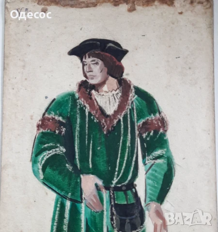 Стара картина на худ. Асен Попов /1895-1976/, снимка 3 - Антикварни и старинни предмети - 50462246