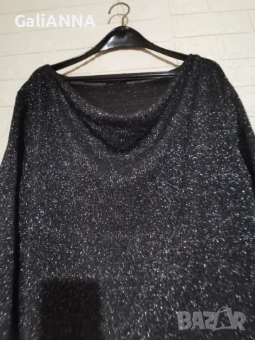 СТРАХОТНА СРЕБРИСТА ТУНИКА LAURA TORELLI 3XL, снимка 4 - Туники - 50132036