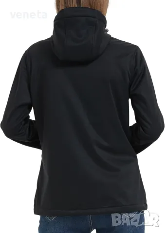 Леко дамско яке с качулка Softshell ATLASLAVA - идеално за бягане и туризъм

, снимка 4 - Якета - 48507659