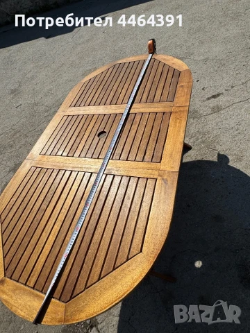 Дървена маса от истистниско дърво, снимка 1