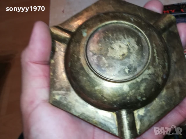 ПЕПЕЛНИК-МЕД/МЕСИНГ-ВНОС SWISS 1708251144LCHERY, снимка 15 - Антикварни и старинни предмети - 51390849