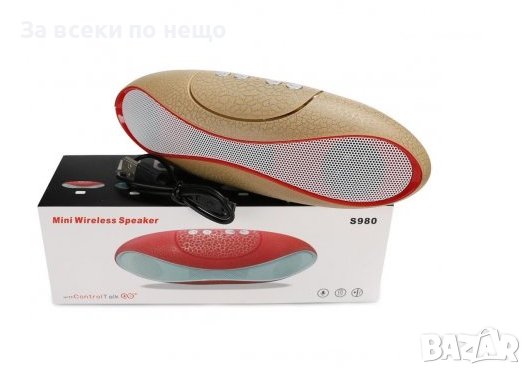 Мини стерео колонка с bluetooth S980, снимка 1 - MP3 и MP4 плеъри - 40405146