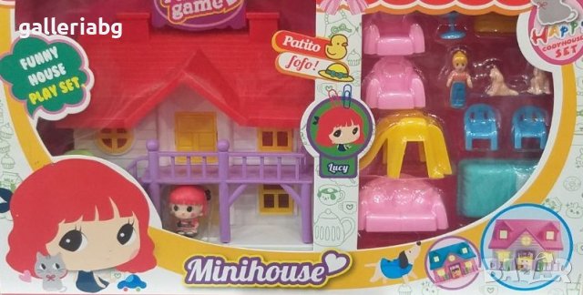 Комплект малка къщичка с фигурки и кученца, снимка 2 - Други - 40235461