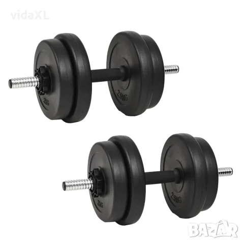 vidaXL Дъмбел с тежести 40 кг
