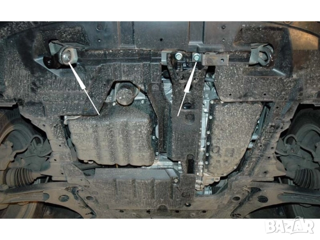 Метална кора под двигател и скоростна кутия Citroen C4 Aircross 2012г – 2016г , снимка 7 - Аксесоари и консумативи - 51991800