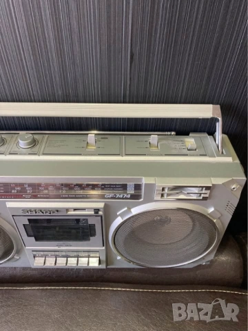	SHARP GF-7474Z VINTAGE RETRO BOOMBOX радио касетофон, снимка 6 - Радиокасетофони, транзистори - 53389097