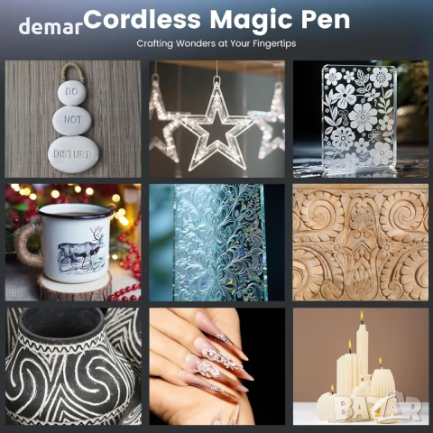 VMYTH iPen E2 Мини електрическа гравираща писалка, с 44 аксесоара, снимка 3 - Инструменти за гравиране - 50914759