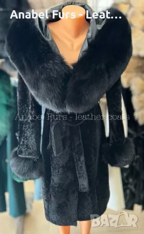 Луксозни дамски палта от естествена кожа и естествен косъм, снимка 15 - Якета - 35684674