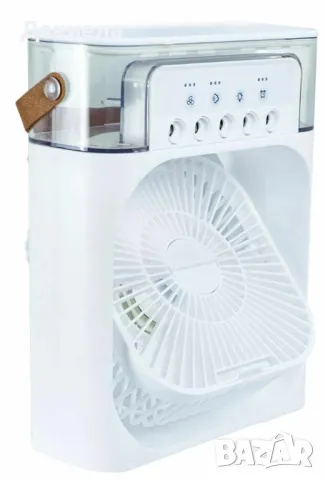 Преносим въздушен 3 в 1 охладител,овлажнител,вентилатор с LED резервоар за вода 600 мл., снимка 10 - Други стоки за дома - 50318515