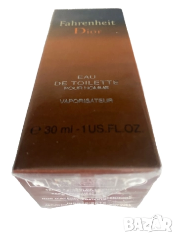 Fahrenheit Dior 30 ml Eau de Toilette spray Vintage new in sealed box !, снимка 3 - Мъжки парфюми - 52039414