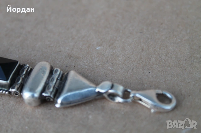 Сребърна гривна, снимка 8 - Гривни - 53636936